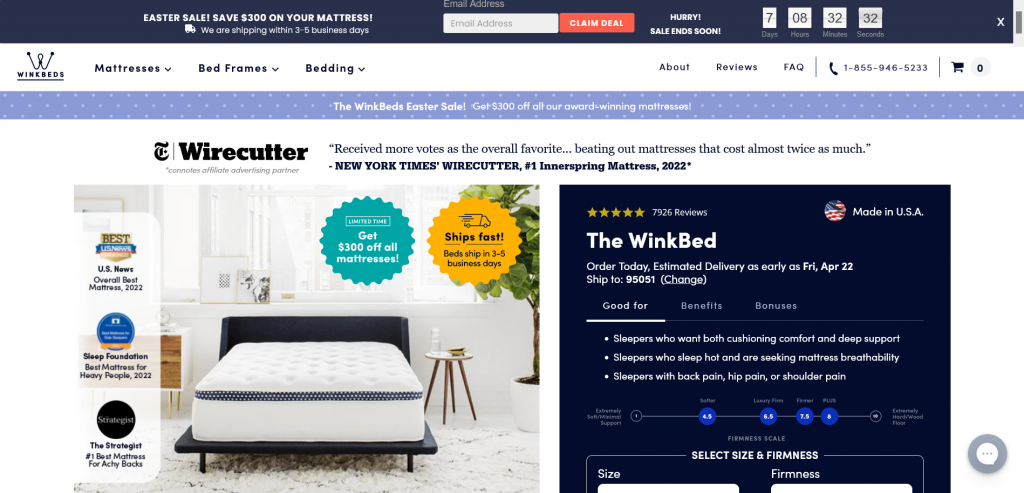 WinkBed Review: Become a 1# Happy and Healthy Sleeper today.